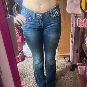 BKE Women's Dark Blue Boot Cut Jeans